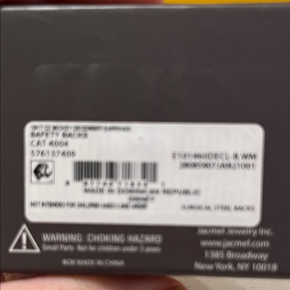 Disney Gold Earrings with Blue Stones - Picture 4 of 4